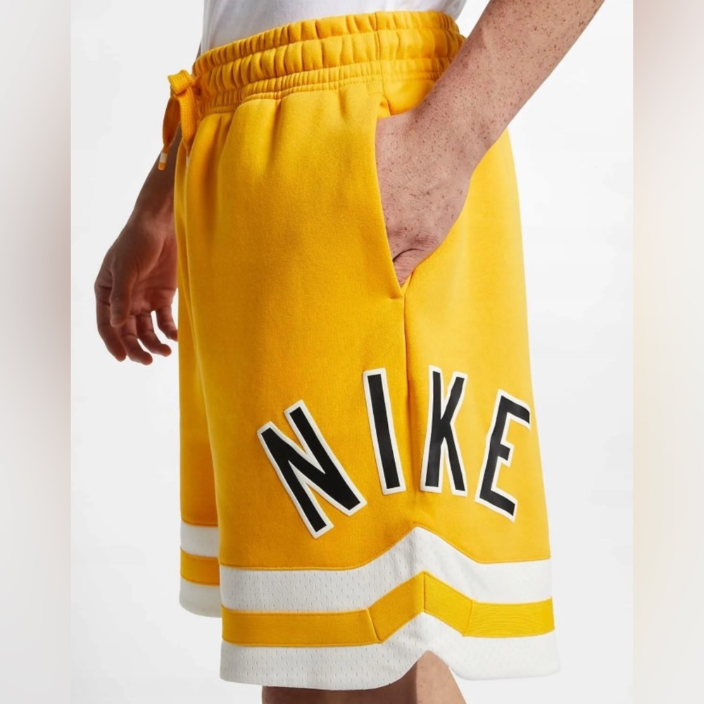 Yellow Nike air shorts